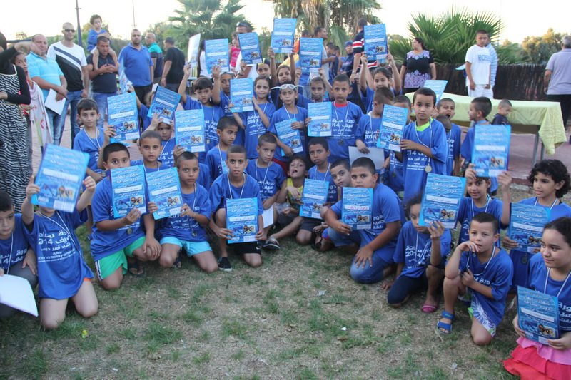 بالصور: اختتام دورة سباحة صيف 2014 لأولاد وبنات العرب في بركة اللد 